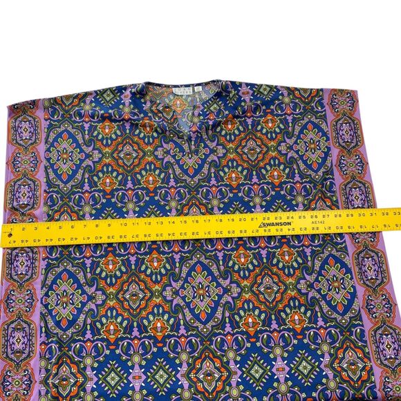 Joan Rivers Kaftan Mumu Maxi Dress Womens Petite XS Oversized Mrs Roper Boho - Picture 9 of 11